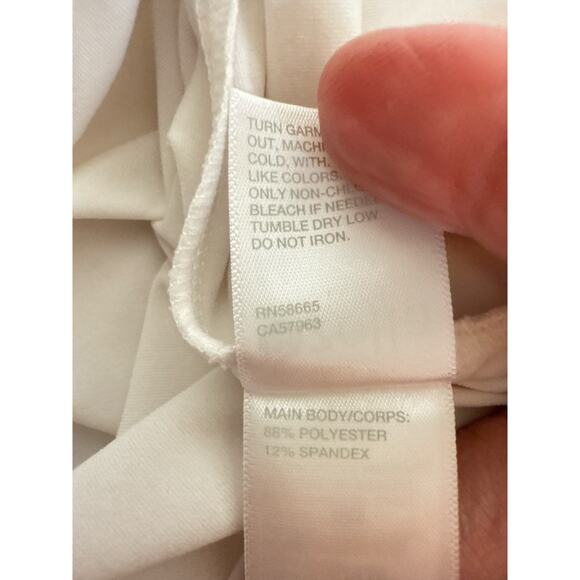 Zella Women's Energy Performance T-Shirt Short Sleeve Stretch Soft Size M White - Picture 7 of 7